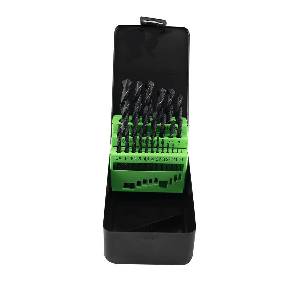 METRIC HSS 4241 TWIST DRILL SET 1-13MM BLACK