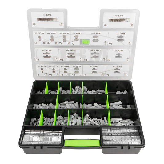 ASSORTED WHEEL WEIGHT CASE SELECTION BOX