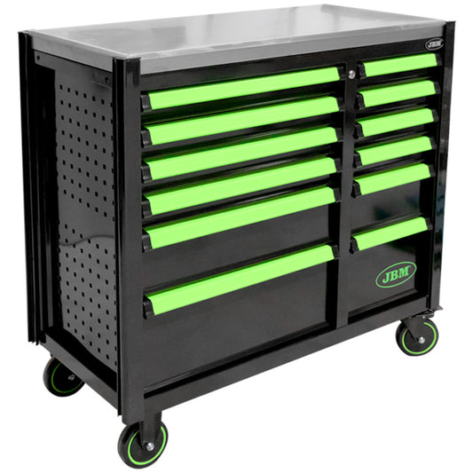 12 DRAWER TOOL TROLLEY - GREEN - EMPTY