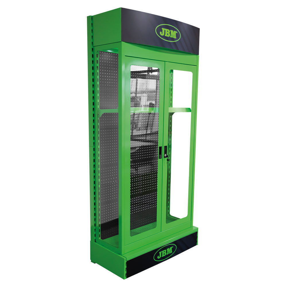 TOOL DISPLAY CABINET + LIGHTS + LOCKABLE