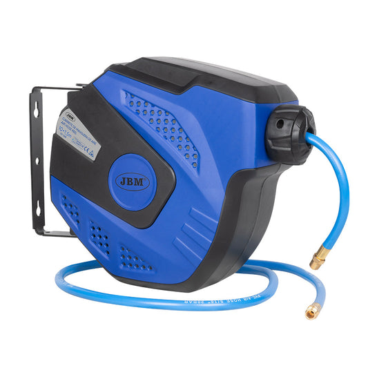 11M AIR HOSE REEL WITH RETRACTABLE - BLUE