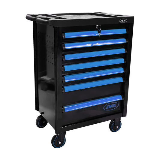 7 DRAWER TOOL TROLLEY - BLUE - EMPTY