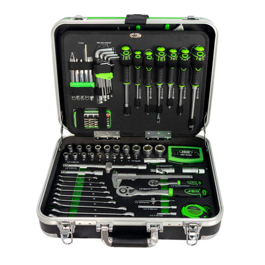 135 PIECES TOOL CASE WITH HEX SOCKETS - ZINC FINISH