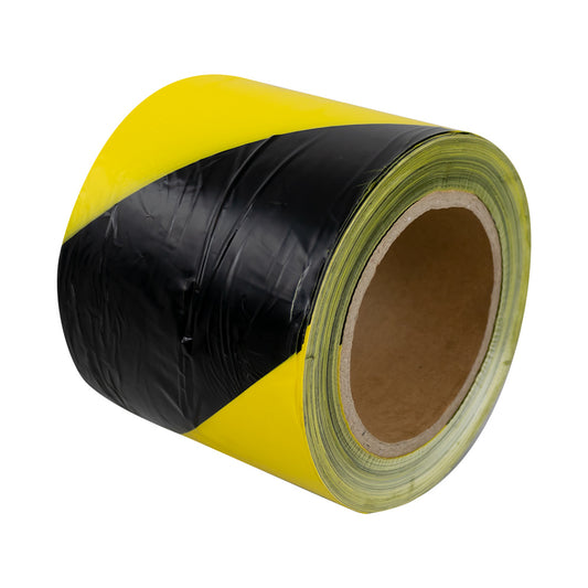 YELLOW / BLACK  BARRIER TAPE - 200M