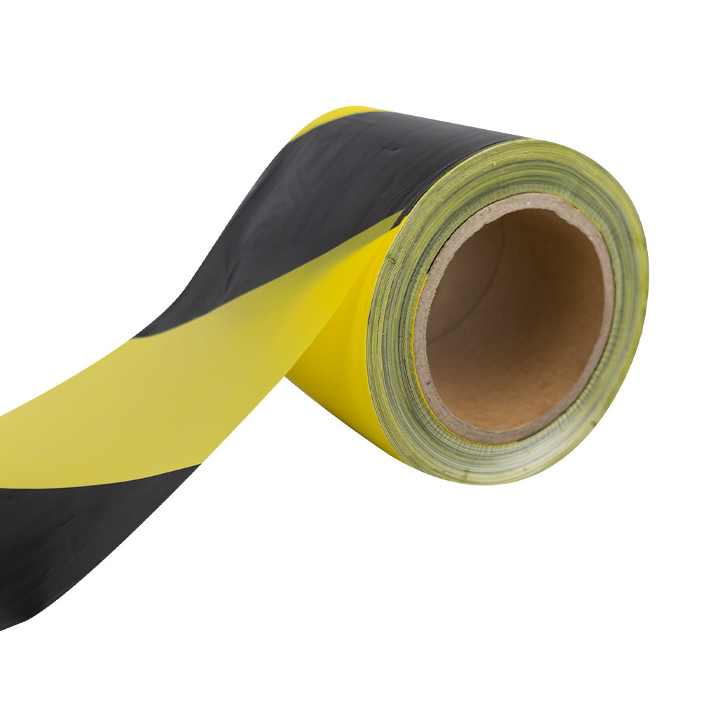 YELLOW / BLACK  BARRIER TAPE - 200M