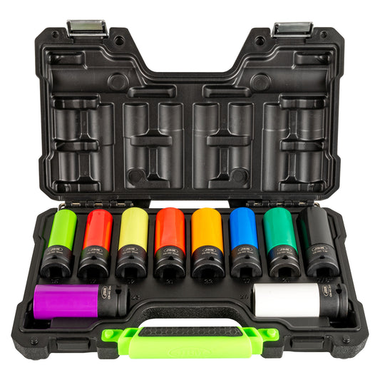 10 PIECE 1/2" IMPACT WHEEL SOCKET SET