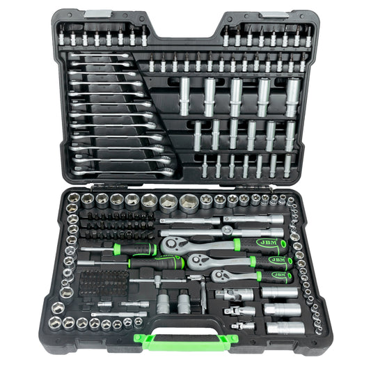 216 PIECES HEX SOCKET AND RATCHET SPANNER SET - ZINC FINISH