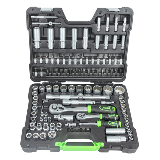 113 PIECES 12-POINT SOCKET SET - ZINC FINISH