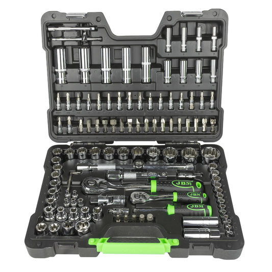 113 PIECE 12-POINT SOCKET SET - CHROME FINISH