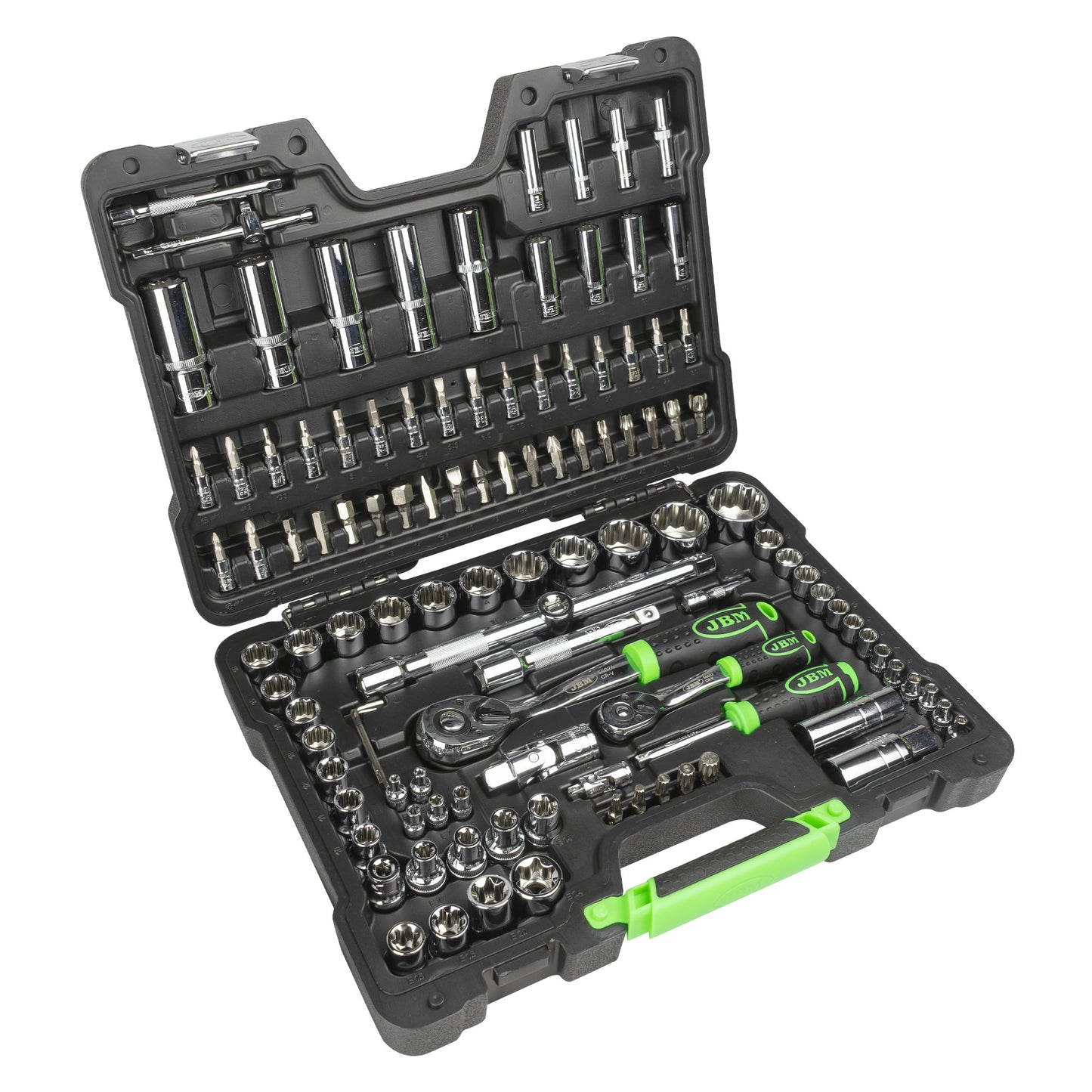 113 PIECE 12-POINT SOCKET SET - CHROME FINISH