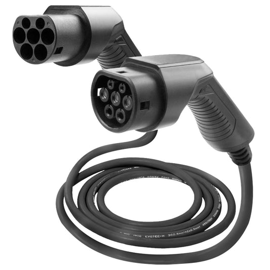 CHARGING CABLE FOR ELECTRIC CAR, 11KW, 16 A, TYPE 2 TO TYPE 2 (THREE-PHASE)