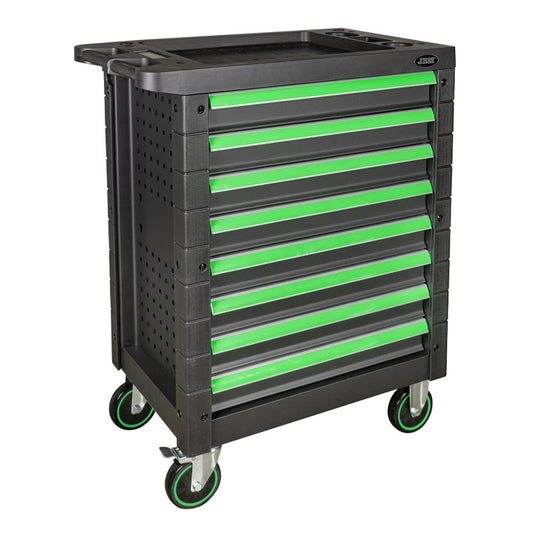 8 EQUAL DRAWERS CABINET - GREEN - EMPTY