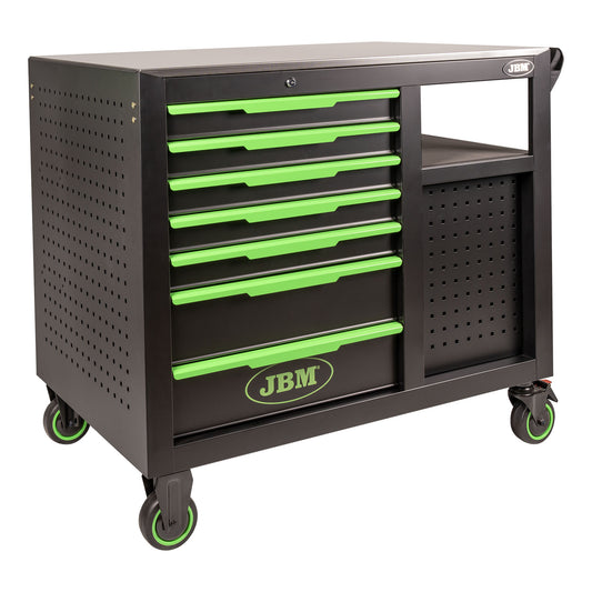 7 FRONTAL DRAWERS 4 LATERAL DRAWERS TOOL TROLLEY