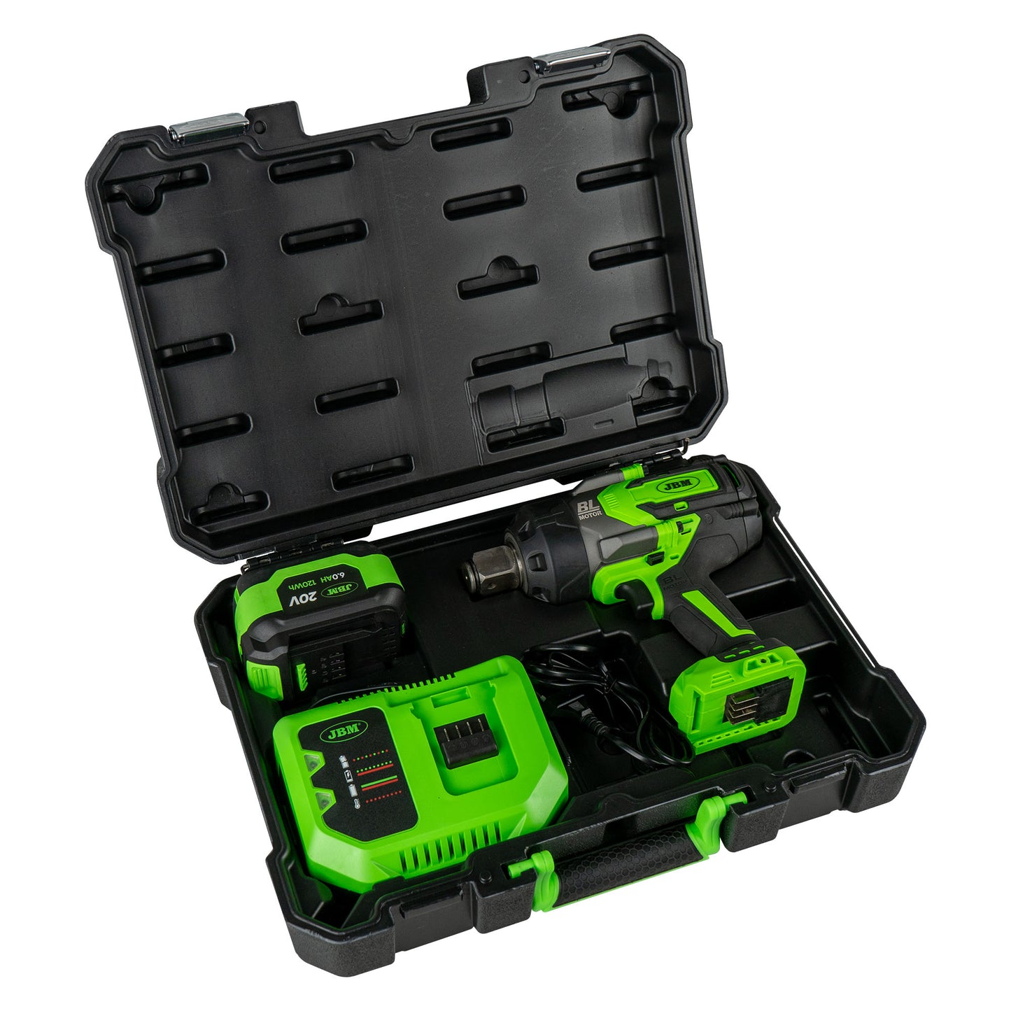 1" 2300NM CORDLESS BRUSHLESS IMPACT WRENCH WITH CASE