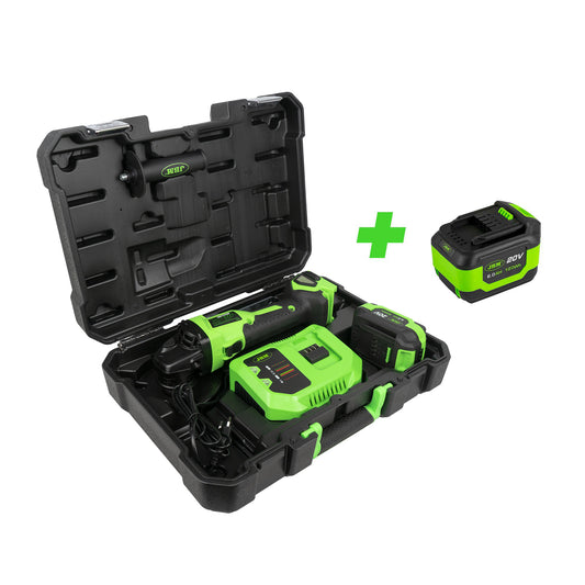 BRUSHLESS ANGLE GRINDER 125MM WITH STORAGE CASE + 60015