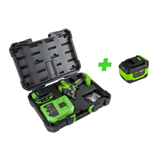 60051C 1/2" 1000NM BRUSHLESS IMPACT WRENCH WITH STORAGE CASE + 60015