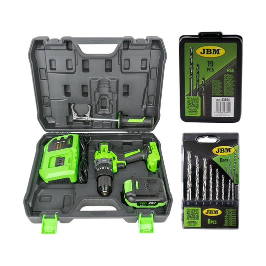 60047C DOUBLE SPEED IMPACT DRILL + 53861 MASONRY DRILL BIT SET  + 53854 METRIC HSS