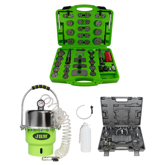 52330 BRAKE PISTONS REWINDING TOOL SET+ 52191 PROFESSIONAL BRAKE BLEEDER + MASTER CYLINDER