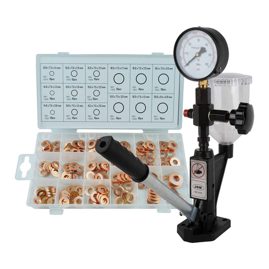 54391 DIESEL INJECTOR NOZZLE TESTER + 53229 INJECTOR COPPER RING ASSORTMENT 150 PCS