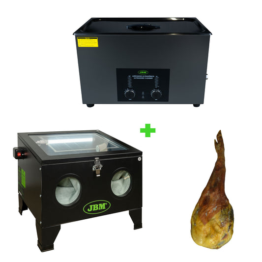 ULTRASONIC PARTS CLEANER 30L + SANDBLASTING MACHINE 90L + HAM