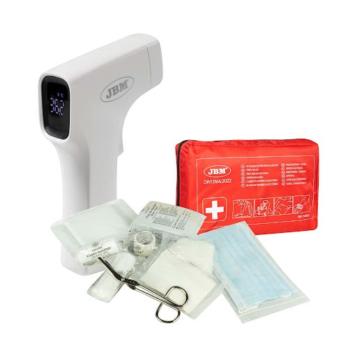 54042 FIRST AID KIT DIN13164:2022 + 53794 PROFESSIONAL INFRARED THERMOMETER