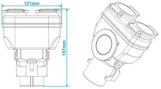 Adapter 15/7 short