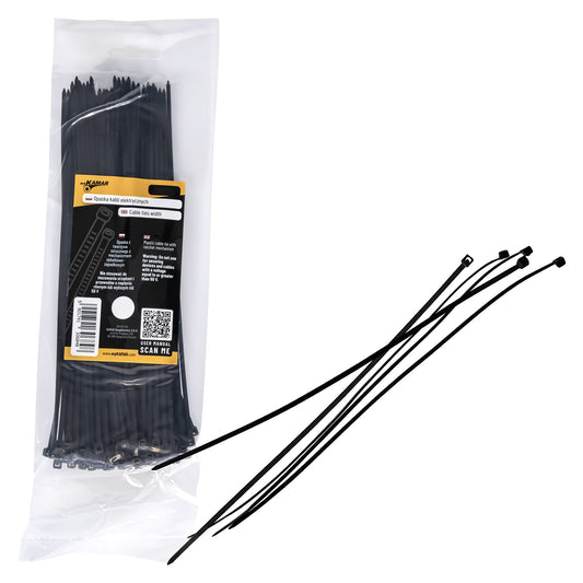 Cable ties width 4,8mm x 400 black