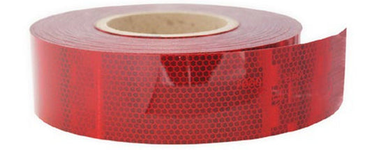 Contour reflective tape for trailer red