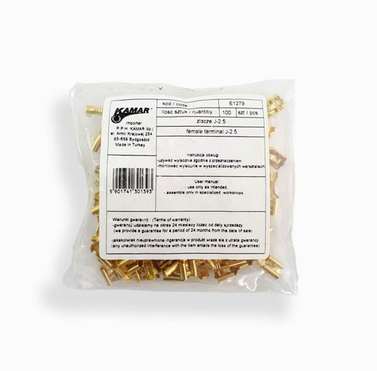 female terminal J-2,5, 100 pcs
