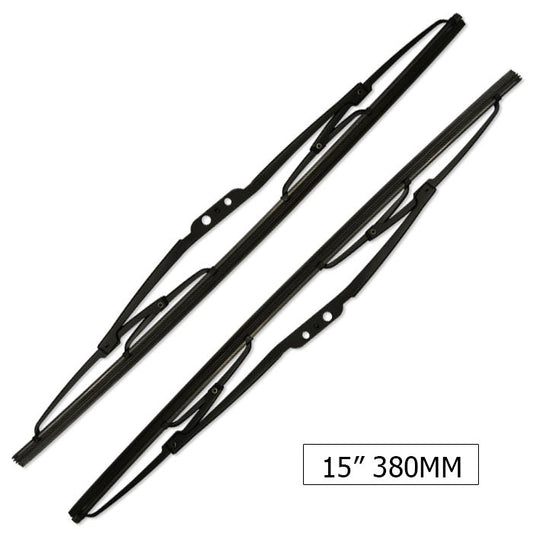 TWO UNIT UNIV. WIPER BLADE 15" 380MM