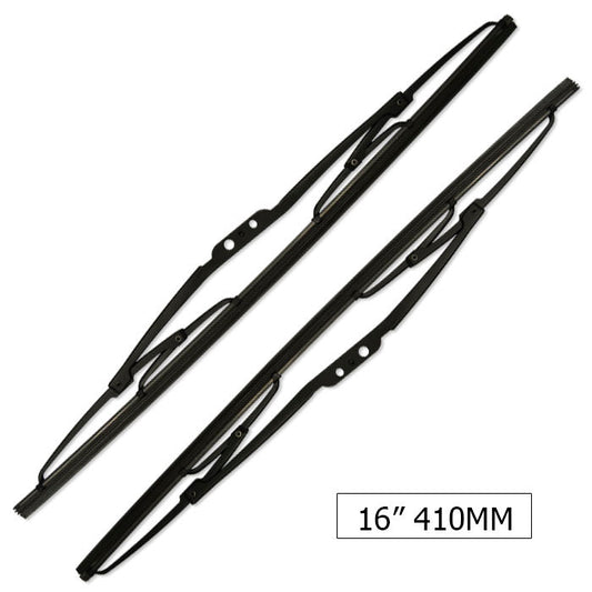 TWO UNIT UNIV. WIPER BLADE 16" 410MM