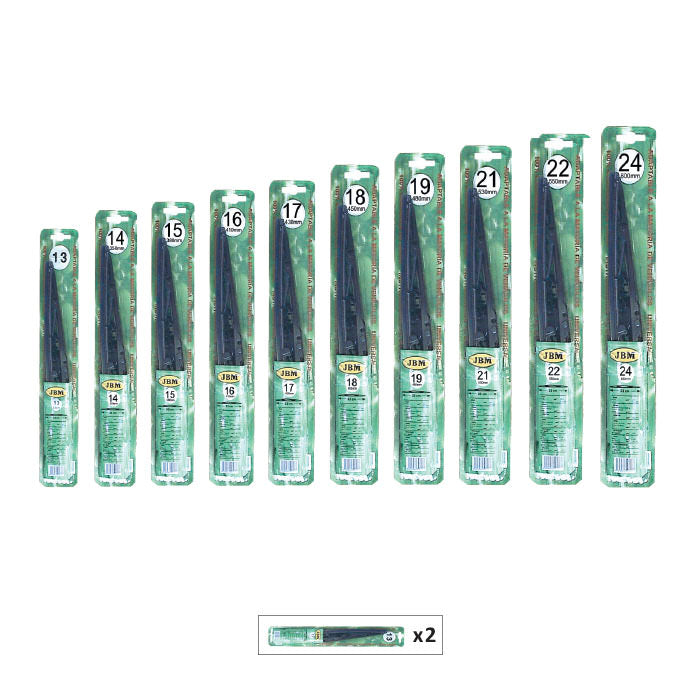 TWO UNIT UNIV. WIPER BLADE 18" 450MM
