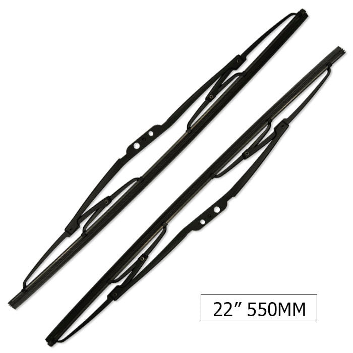 TWO UNIT UNIV. WIPER BLADE 22" 550MM