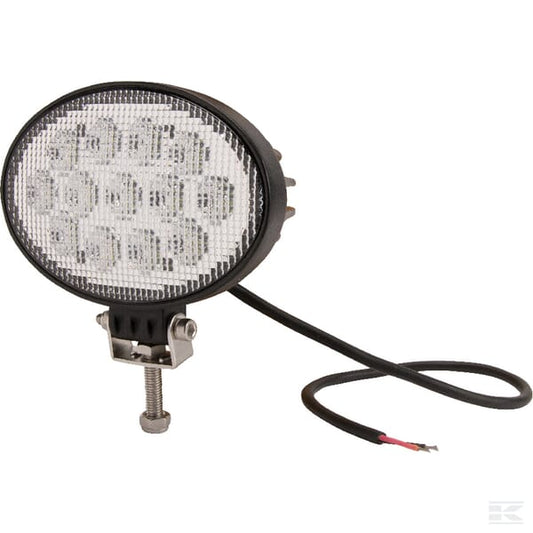 Work light LED, 39W, 3510lm, oval, 10/30V, 144x69.4x98mm, Flood, 13 LED's, Kramp - BVS Parts Ltd