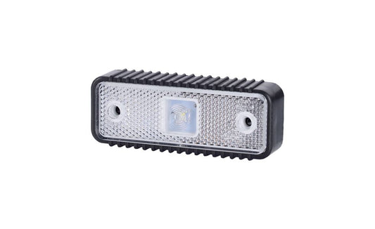 Front marker light white with reflective 12/24V