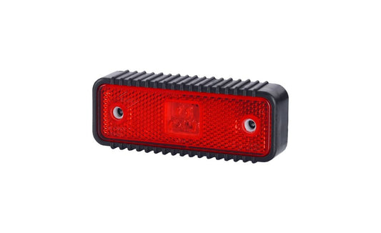 Front marker lamp with reflective red 12/24V