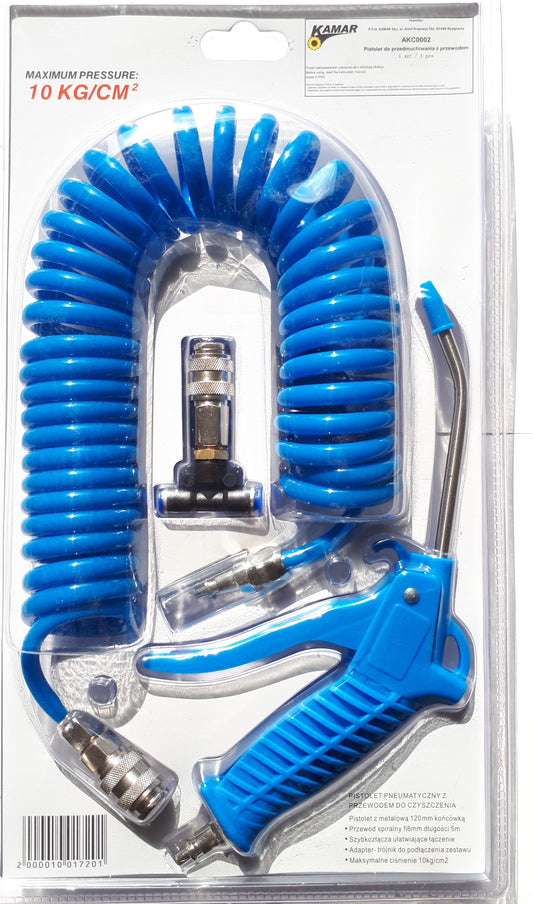 Blow gun with coil