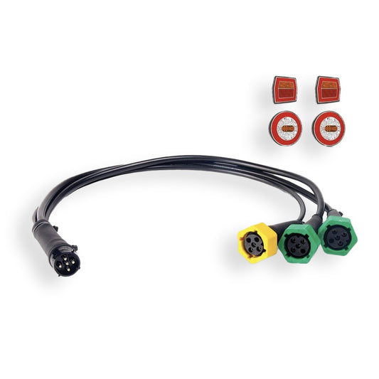 Cable for lamps 2+1