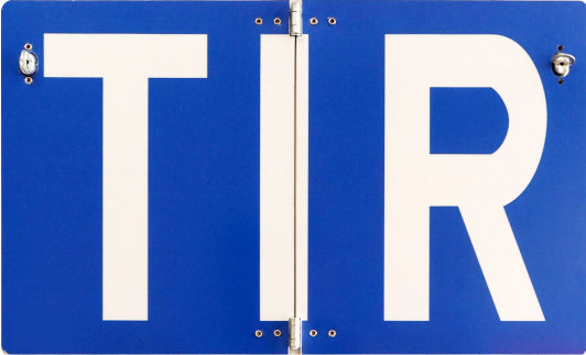 TIR sign folding