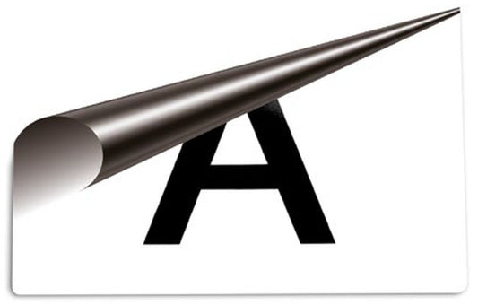Vehicle marking, waste transport "A", magnetic folding