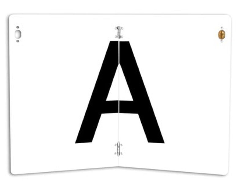 Vehicle marking, waste transport "A", vertical folding