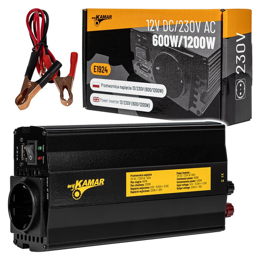 Voltage converter 12/230V (600/1200W)