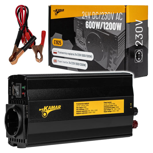 Voltage converter 24/230V (600/1200W)