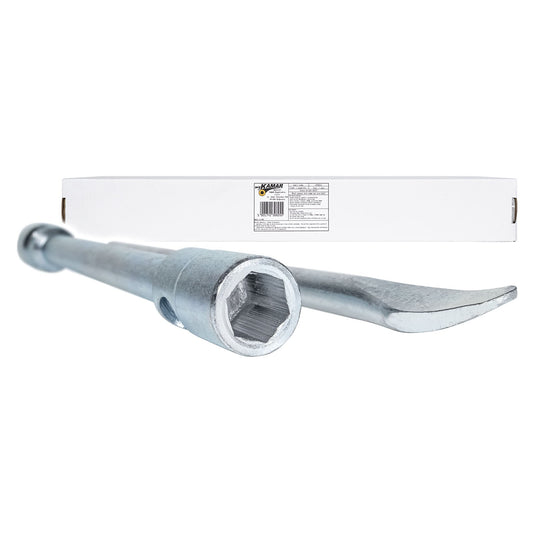 Wheel spanner with tommy bar chrome plated size 32x33