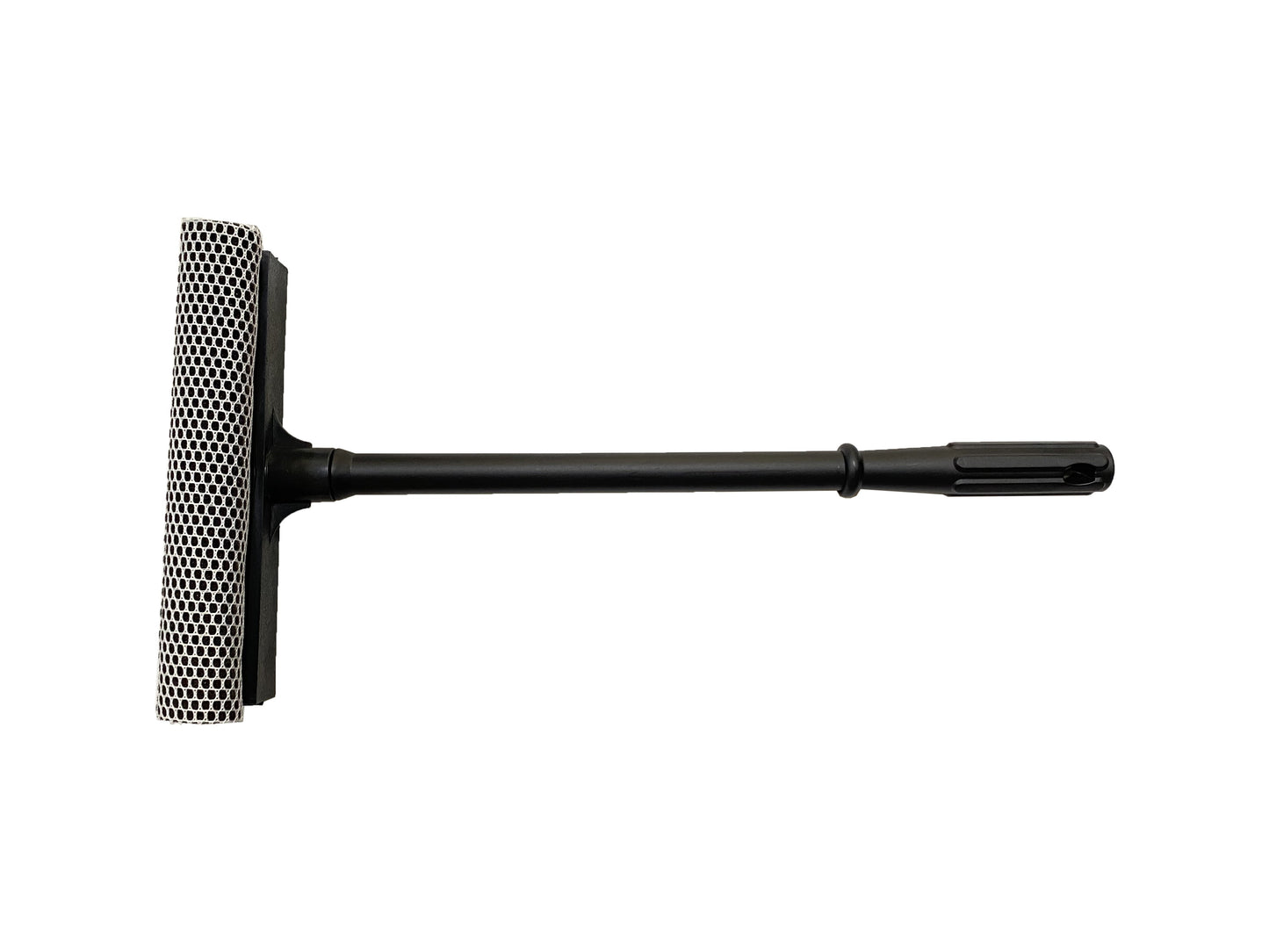 Window cleaning sponge with a squeegee