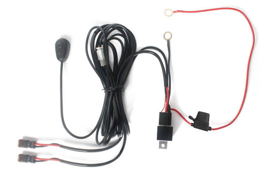 Wire harness for work lamps 2x2,5m 12V max 120W