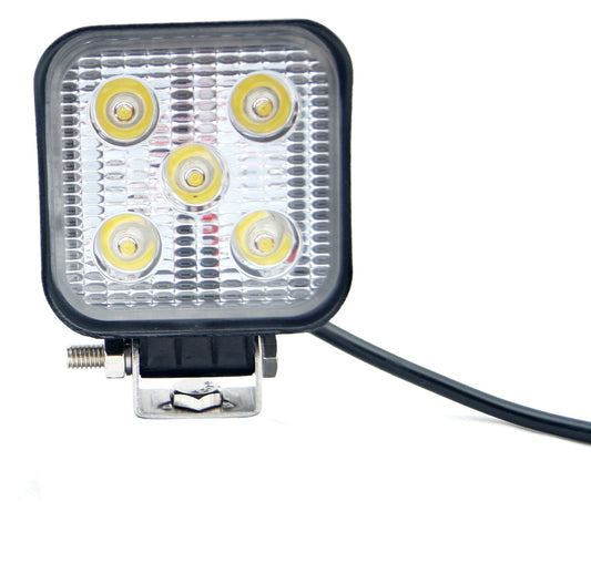Work lamp LED 5x 3W flood mini 2m cable